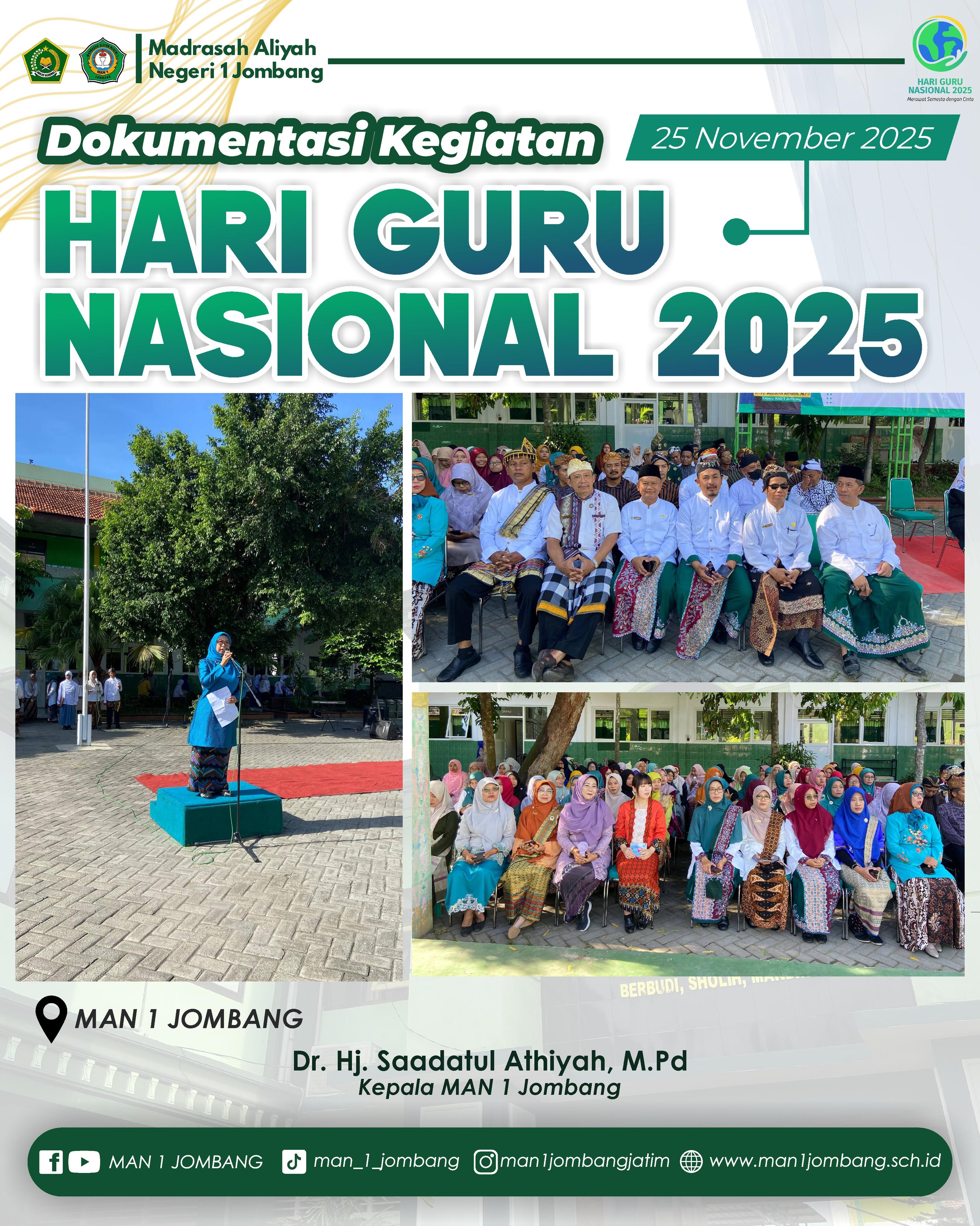 Syair Pagi di MAN 1 Jombang: Harmoni Perayaan Hari Guru Nasional 2025